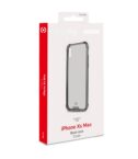 ARMOR - Cover rigida trasparente nero con bordi corrazzati e angoli rinforzati compatibile con Apple iPhone Xs Max