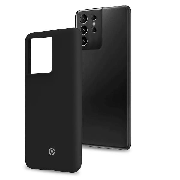 CROMO - Cover in morbido TPU con finitura soft touch colore nero compatibile con Samsung Galaxy S21 Ultra 5G/ Galaxy S21 Ultra 5G Enterprise Edition