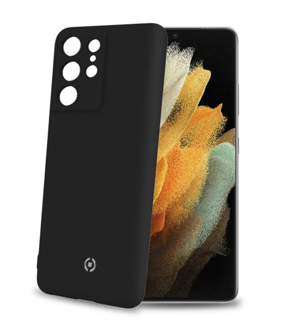 CROMO - Cover in morbido TPU con finitura soft touch colore nero compatibile con Samsung Galaxy S21 Ultra 5G/ Galaxy S21 Ultra 5G Enterprise Edition