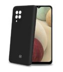 CROMO - Cover in morbido TPU con finitura soft touch colore nero compatibile con Samsung Galaxy A12/ Galaxy M12