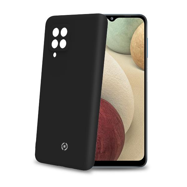 CROMO - Cover in morbido TPU con finitura soft touch colore nero compatibile con Samsung Galaxy A12/ Galaxy M12