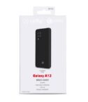 CROMO - Cover in morbido TPU con finitura soft touch colore nero compatibile con Samsung Galaxy A12/ Galaxy M12
