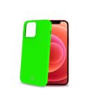 CROMO FLUO - Cover in morbido TPU con finitura soft touch colore verde fluo compatibile con Apple iPhone 13 Mini