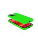 CROMO FLUO - Cover in morbido TPU con finitura soft touch colore verde fluo compatibile con Apple iPhone 13 Mini