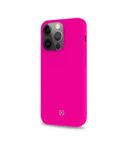 CROMO FLUO - Cover in morbido TPU con finitura soft touch colore rosa fluo compatibile con Apple iPhone 13 Pro