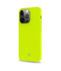 CROMO FLUO - Cover in morbido TPU con finitura soft touch colore giallo fluo compatibile con Apple iPhone 13 Pro Max