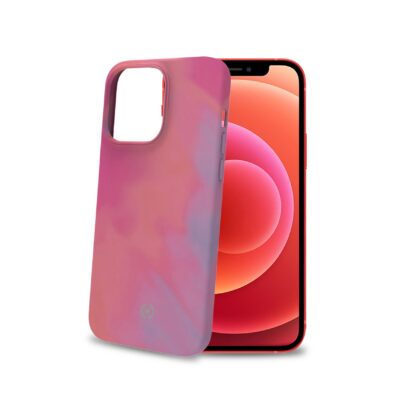 WATERCOLOR - Cover multicolore in TPU con finitura soft touch, bordi anti-scivolo compatibile con Apple iPhone 13 Pro