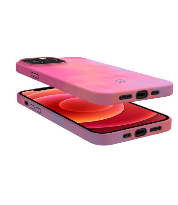 WATERCOLOR - Cover multicolore in TPU con finitura soft touch, bordi anti-scivolo compatibile con Apple iPhone 13 Pro