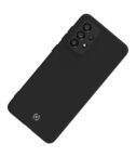 CROMO - Cover in morbido TPU con finitura soft touch colore nero compatibile con Samsung Galaxy A73 5G