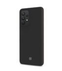 CROMO - Cover in morbido TPU con finitura soft touch colore nero compatibile con Samsung Galaxy A73 5G