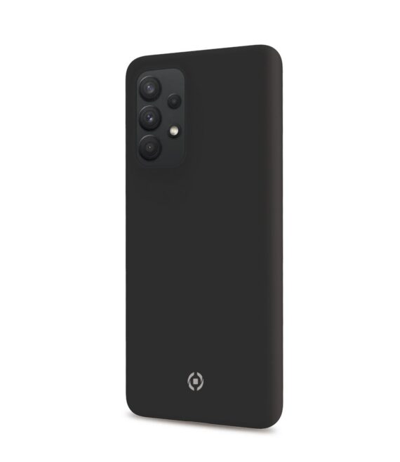 CROMO - Cover in morbido TPU con finitura soft touch colore nero compatibile con Samsung Galaxy A73 5G