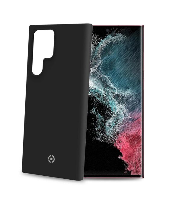 CROMO - Cover in morbido TPU con finitura soft touch colore nero compatibile con Samsung Galaxy S22 Ultra 5G/ Galaxy S22 Ultra 5G Enterprise Edition
