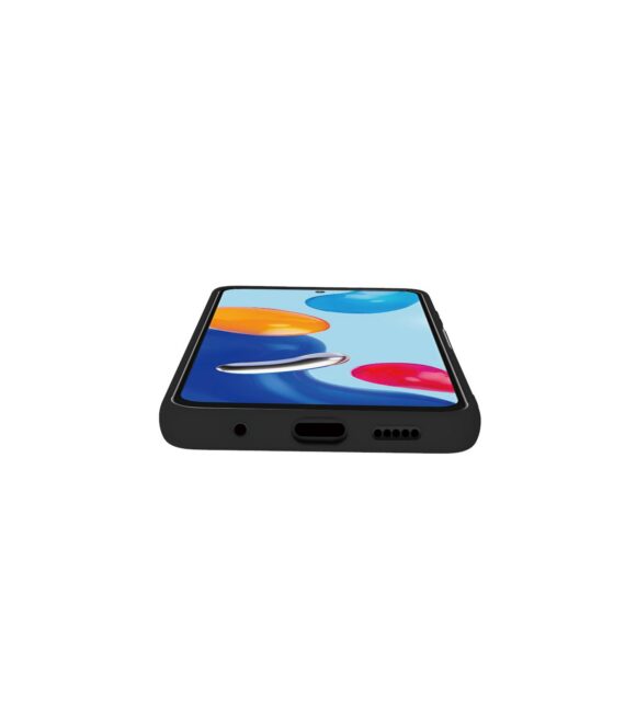 CROMO - Cover in morbido TPU con finitura soft touch colore nero compatibile con Xiaomi Redmi Note 11/ Redmi Note 11s