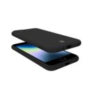 CROMO - Cover in morbido TPU con finitura soft touch colore nero compatibile con Apple iPhone SE 2022/ iPhone SE 2020/ iPhone 8/ iPhone 7