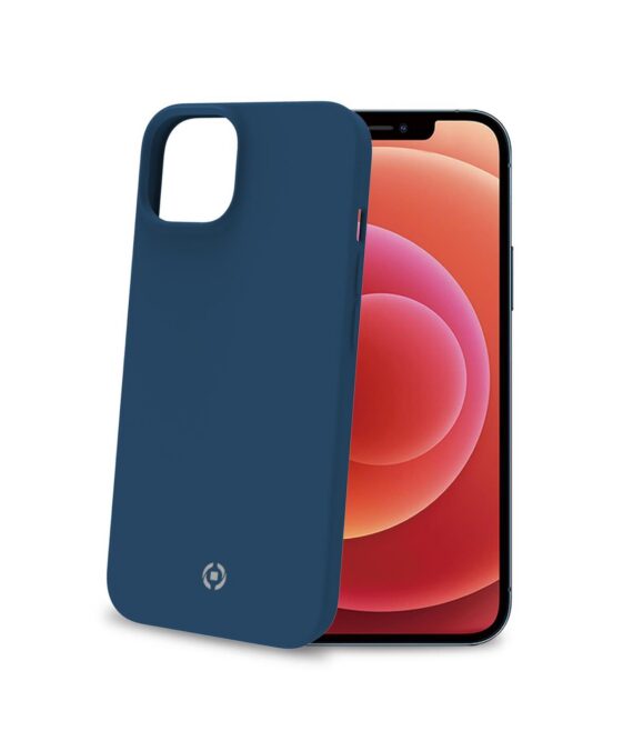 CROMO - Cover in morbido TPU con finitura soft touch colore blu compatibile con Apple iPhone 14