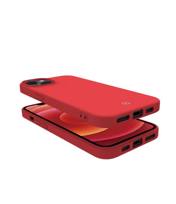 CROMO - Cover in morbido TPU con finitura soft touch colore rosso compatibile con Apple iPhone 14 Pro