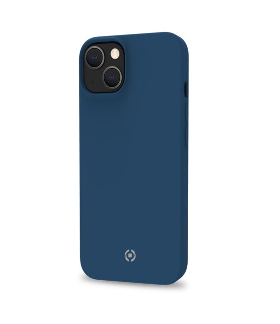 CROMO - Cover in morbido TPU con finitura soft touch colore blu compatibile con Apple iPhone 14 Plus