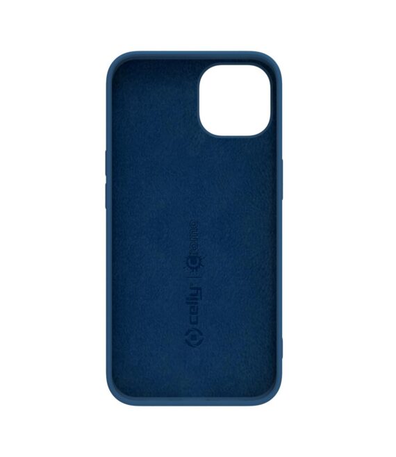 CROMO - Cover in morbido TPU con finitura soft touch colore blu compatibile con Apple iPhone 14 Plus