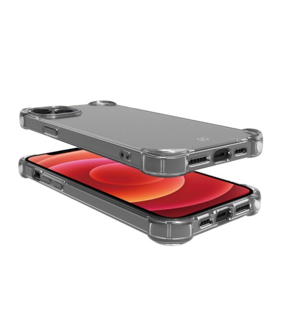 ARMOR - Cover rigida trasparente con bordi corrazzati e angoli rinforzati compatibile con Apple iPhone 14 Plus