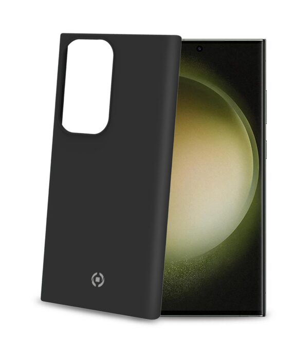 CROMO - Cover in morbido TPU con finitura soft touch colore nero compatibile con Samsung Galaxy S23 Ultra 5G/ Galaxy S23 Ultra 5G Enterprise Edition