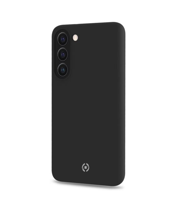 CROMO - Cover in morbido TPU con finitura soft touch colore nero compatibile con Samsung Galaxy S23+ 5G