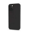 CROMO - Cover in morbido TPU con finitura soft touch colore nero compatibile con Apple iPhone 15 Plus [IPHONE 15 CASES]