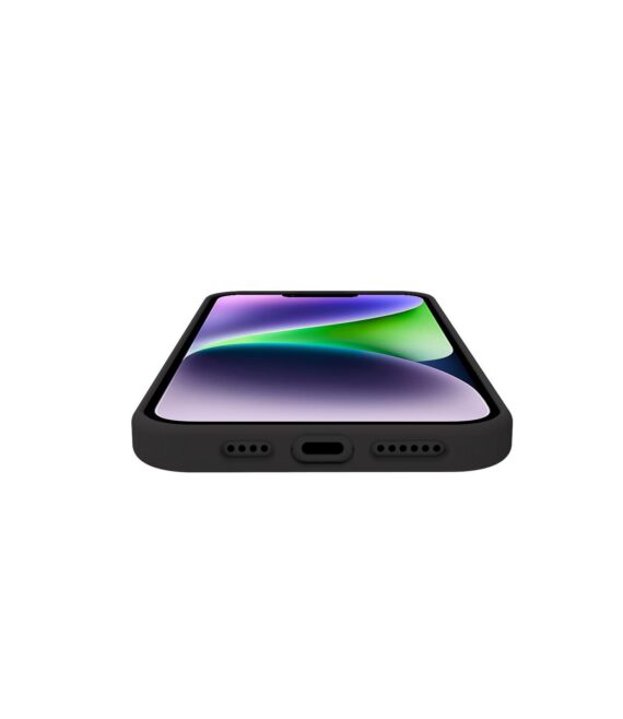 CROMO - Cover in morbido TPU con finitura soft touch colore nero compatibile con Apple iPhone 15 Plus [IPHONE 15 CASES]
