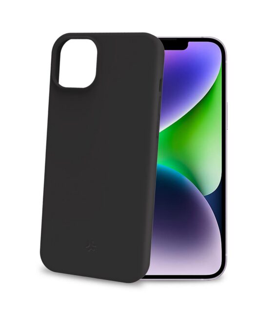 CROMO - Cover in morbido TPU con finitura soft touch colore nero compatibile con Apple iPhone 15 Plus [IPHONE 15 CASES]