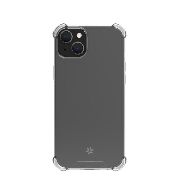 ARMOR - Cover rigida trasparente con bordi corrazzati e angoli rinforzati compatibile con Apple iPhone 15