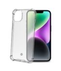 ARMOR - Cover rigida trasparente con bordi corrazzati e angoli rinforzati compatibile con Apple iPhone 15