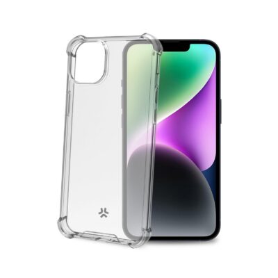 ARMOR - Cover rigida trasparente con bordi corrazzati e angoli rinforzati compatibile con Apple iPhone 15