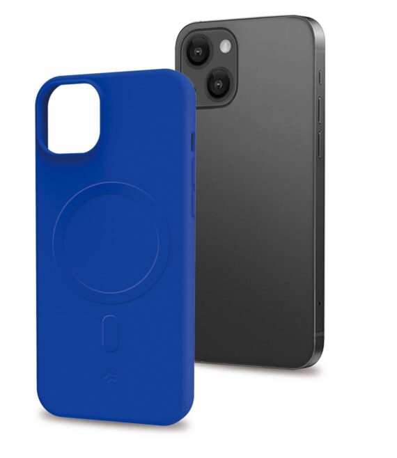 CROMOMAG - Cover in TPU morbido compatibile con la tecnologia Magsafe, colore blu compatibile con Apple iPhone 15 Plus [IPHONE 15 CASES]