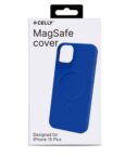 CROMOMAG - Cover in TPU morbido compatibile con la tecnologia Magsafe, colore blu compatibile con Apple iPhone 15 Plus [IPHONE 15 CASES]