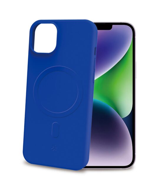 CROMOMAG - Cover in TPU morbido compatibile con la tecnologia Magsafe, colore blu compatibile con Apple iPhone 15 Plus [IPHONE 15 CASES]