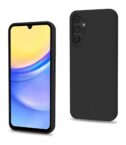 CROMO - Cover in morbido TPU con finitura soft touch colore nero compatibile con Samsung Galaxy A15 5G/ Galaxy A15 4G