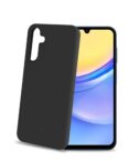 CROMO - Cover in morbido TPU con finitura soft touch colore nero compatibile con Samsung Galaxy A15 5G/ Galaxy A15 4G