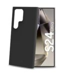 CROMO - Cover in morbido TPU con finitura soft touch colore nero compatibile con Samsung Galaxy S24 Ultra 5G/ Galaxy S24 Ultra 5G Enterprise Edition