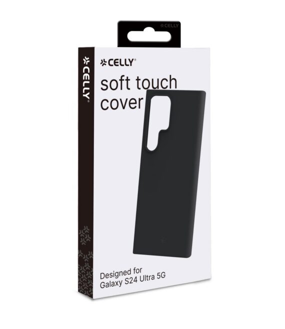 CROMO - Cover in morbido TPU con finitura soft touch colore nero compatibile con Samsung Galaxy S24 Ultra 5G/ Galaxy S24 Ultra 5G Enterprise Edition