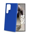 CROMO - Cover in morbido TPU con finitura soft touch colore blu compatibile con Samsung Galaxy S24 Ultra 5G/ Galaxy S24 Ultra 5G Enterprise Edition