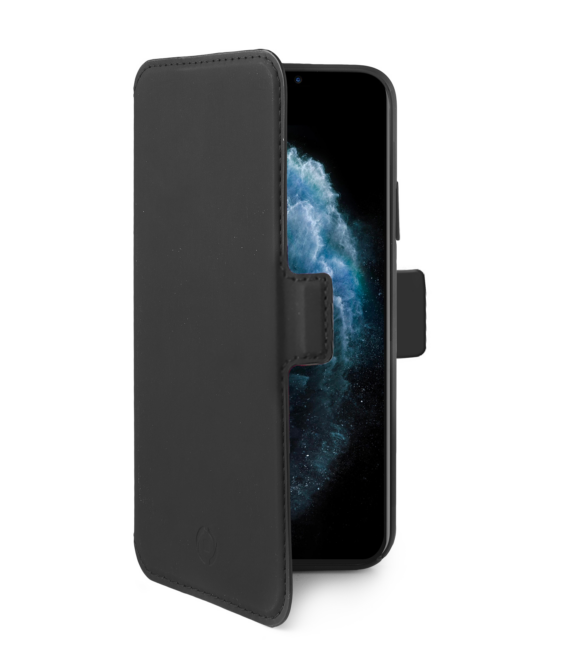 PRESTIGEM - Custodia ad agenda ultrasottile con finitura morbida con effetto opaco colore nero compatibile con Apple iPhone 11 Pro Max