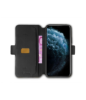 PRESTIGEM - Custodia ad agenda ultrasottile con finitura morbida con effetto opaco colore nero compatibile con Apple iPhone 11 Pro Max