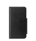 DUOMO - Custodia a libro con chiusura magnetica, slot porta carte colore nero compatibile con gli smartphone fino a 5.8"