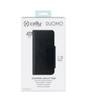 DUOMO - Custodia a libro con chiusura magnetica, slot porta carte colore nero compatibile con gli smartphone fino a 6.5"