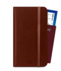 PASSPORTD - Custodia porta documenti, passaporti in pelle sintetica con chiusura magnetica e tasca porta scheda Sim e slot per carte