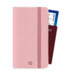 PASSPORTV - Custodia porta documenti, passaporti in pelle sintetica con chiusura magnetica e tasca porta scheda Sim e slot per carte