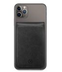 CARDD - Porta carte magnetico universale per il retro degli smartphone materiale pelle sintetica colore nero