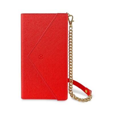ATHENA - Pochette universale a portafoglio effetto safiano con chiusura magnetica compatibile con smartphone fino a 6.9″