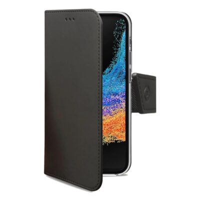 WALLY - Custodia a libro in pelle sintetica con chiusura flap magnetico, slot per carte e funzione stand Samsung Galaxy Xcover 6 Pro/ Galaxy Xcover 6 Pro Enterprise Edition
