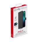 WALLYMAG - Custodia a libro in pelle sintetica compatibile con la tecnologia Magsafe per Apple iPhone 13