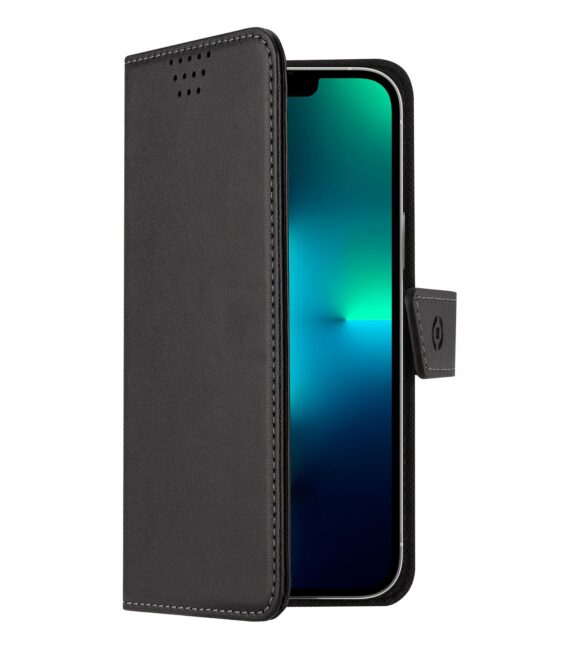 WALLYMAG - Custodia a libro in pelle sintetica compatibile con la tecnologia Magsafe per Apple iPhone 13